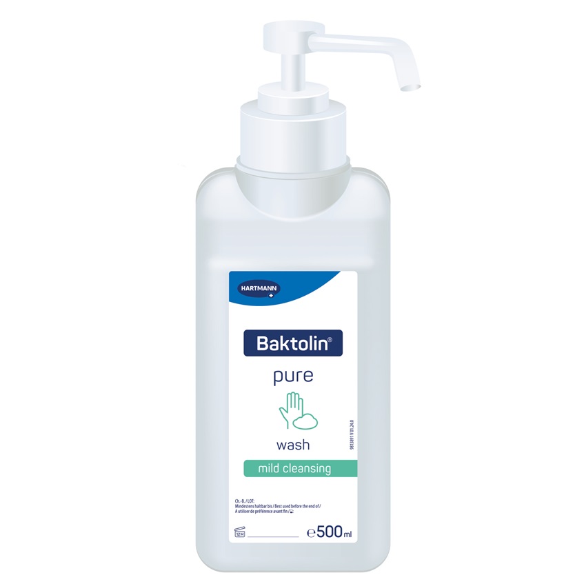 Single packshot Baktolin pure with pump 500ml