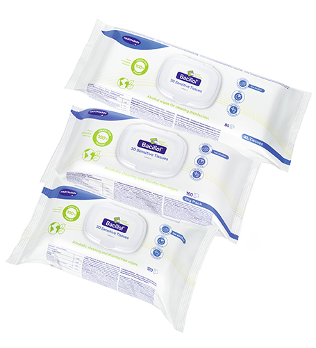 Group packshot Bacillol 30 Sensitive Green Tissues.